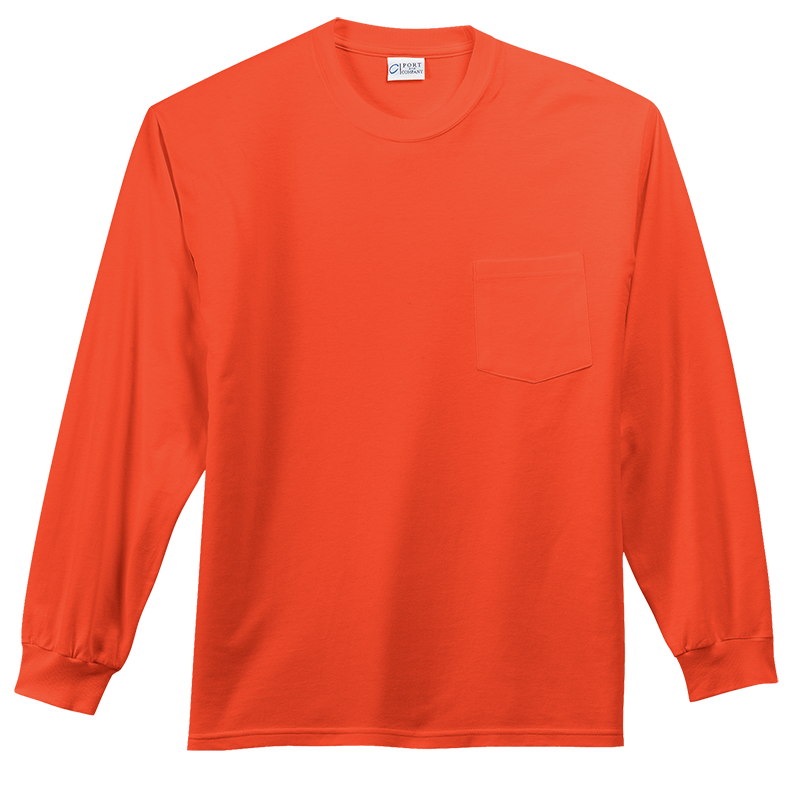 Port & Company PC61LEP Pocket Long Sleeve