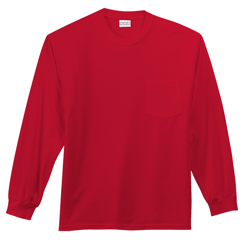 Port & Company PC61LEP Pocket Long Sleeve