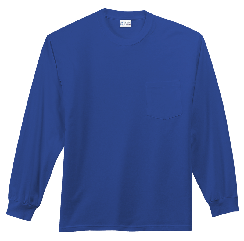 Port & Company PC61LEP Pocket Long Sleeve
