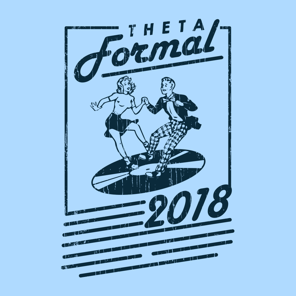 Kappa Alpha Theta Retro Formal Design