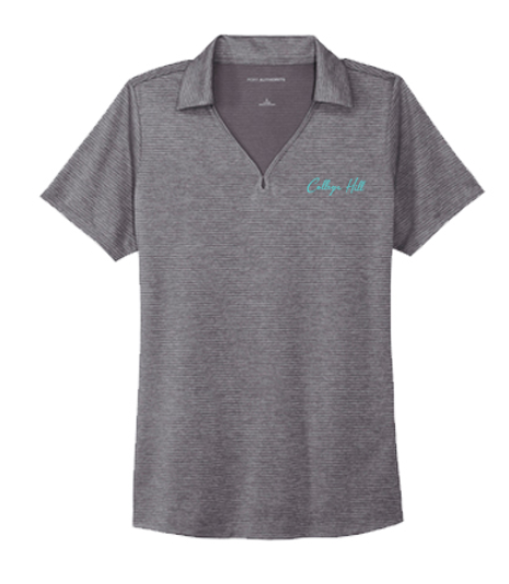 College Hill Corporate Employee Store - Ladies Shadow Stripe Polo