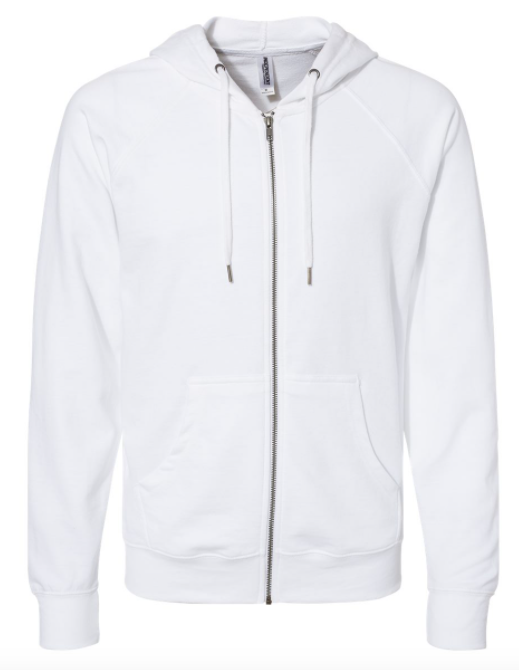 Independent Trading Co. - Icon Unisex Lightweight Loopback Terry Full-Zip Hooded Sweatshirt