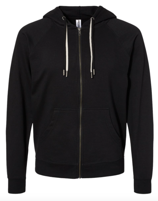 Independent Trading Co. - Icon Unisex Lightweight Loopback Terry Full-Zip Hooded Sweatshirt