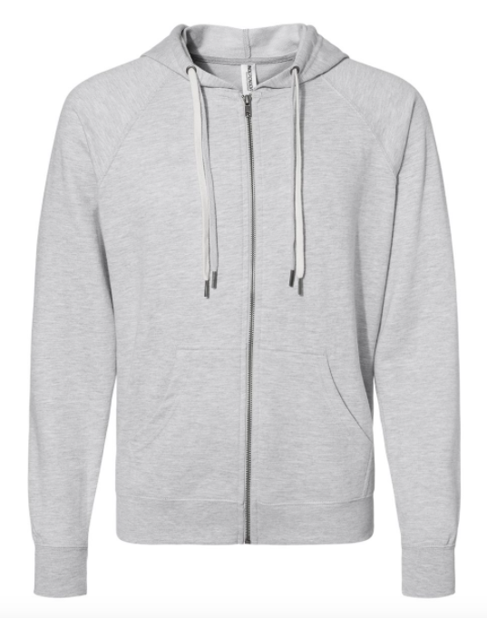 Independent Trading Co. - Icon Unisex Lightweight Loopback Terry Full-Zip Hooded Sweatshirt