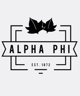 Alpha Phi Roadtrip Tee- Alternative Apparel