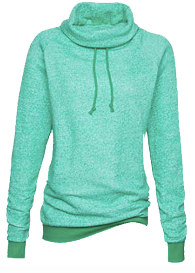Enza Ladies Mock Twist Funnel Neck Pullover