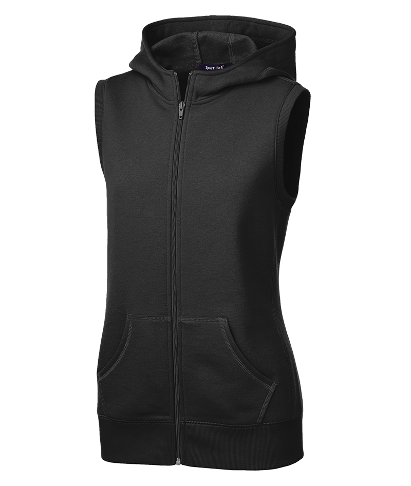 Sport-Tek Ladies Hooded Fleece Vest