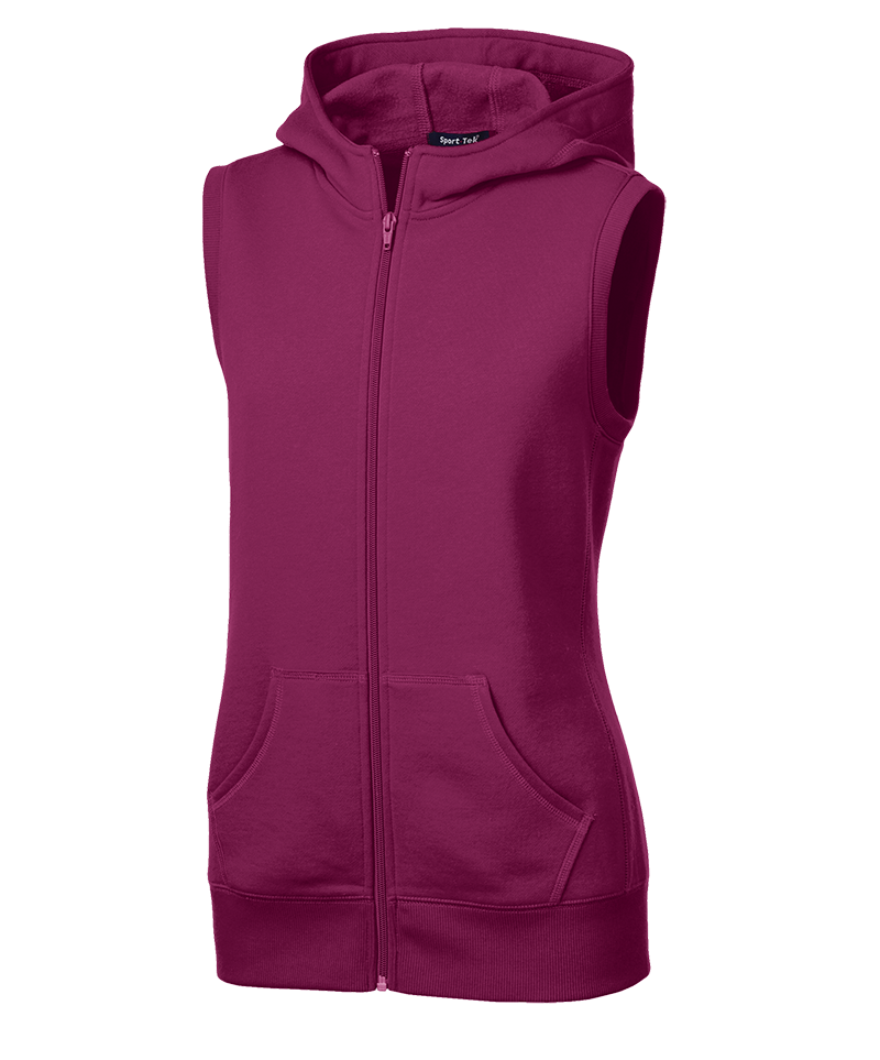 Sport-Tek Ladies Hooded Fleece Vest