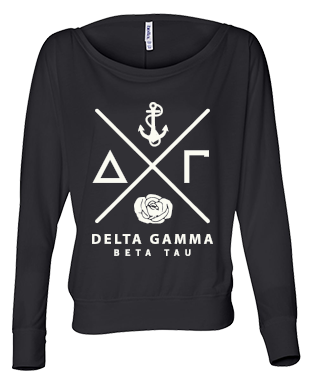 Delta Gamma Hipster Cross Symbol
