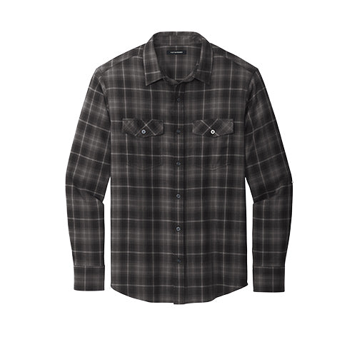 Long Sleeve Ombre Plaid Shirt