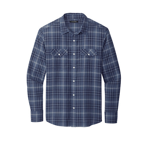 Long Sleeve Ombre Plaid Shirt