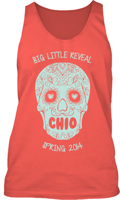 Chi Omega Sugar Skull Big Little Reveal