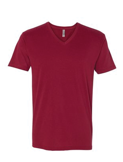 Next Level Premium Fitted Sueded V-Neck T-Shirt