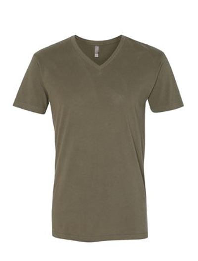 Next Level Premium Fitted Sueded V-Neck T-Shirt