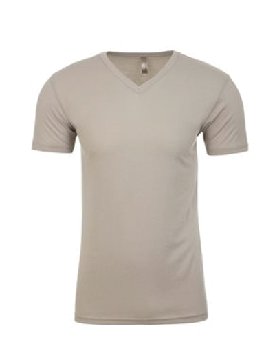 Next Level Premium Fitted Sueded V-Neck T-Shirt