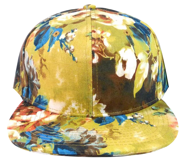 Wildflower Watercolor Floral Snapback