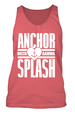 Delta Gamma Heart Anchor Splash