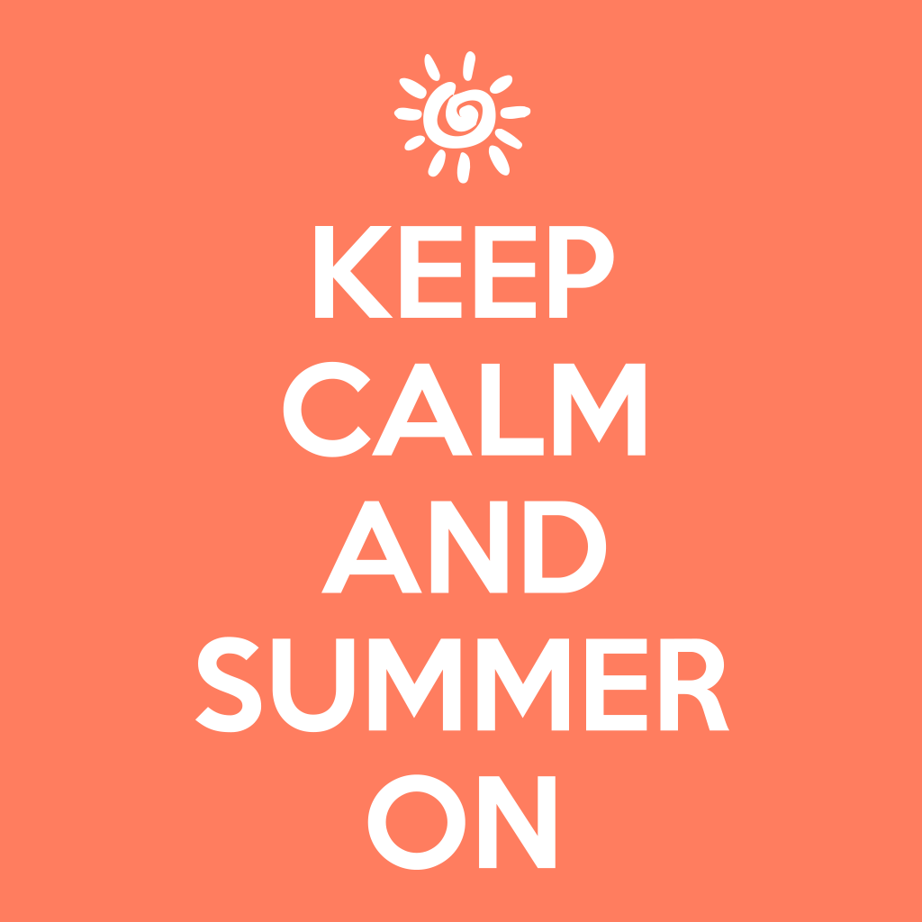Keep Calm and Summer On shirt design