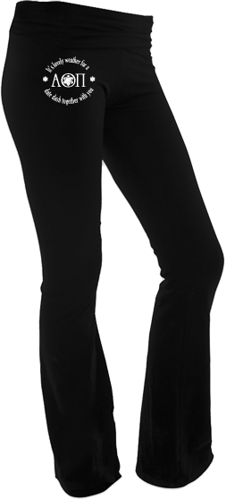 Alpha Omicron Pi Yoga Pants