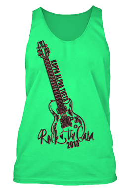 Kappa Alpha Theta Neon Guitar Rock the Casa